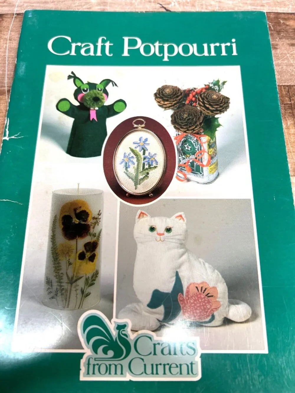 Craft Potpourri Book With Applique Cat Pillow & Housewarming Sampler Patterns